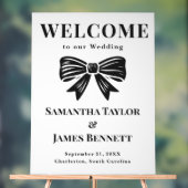 Classic Zwart Stropdas Wedding Entrance Board Acryl Bord (Neutraal)