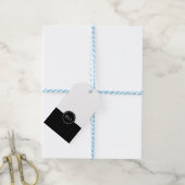 Classic Zwart & Wit Bruiloft Favor Label Cadeaulabel (Met Touw)