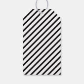 Classic Zwart Wit Kerstcadeau Label Cadeaulabel (Achterkant)