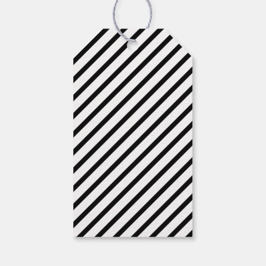 Classic Zwart Wit Kerstcadeau Label Cadeaulabel (Achterkant)