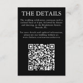 Classic Zwart-wit Monogram Behuizing Kaart (Voorkant)