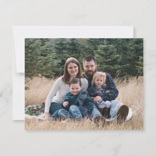 Classic Zwart-wit Thanksgiving Diner Party Kaart (Achterkant)