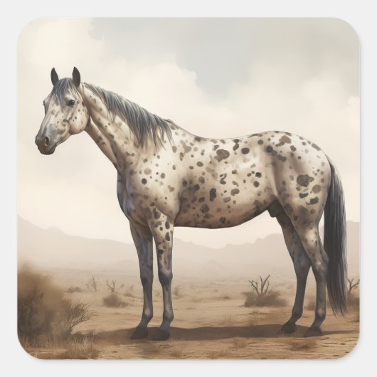 Classical American Appaloosa Horse Sticker (Voorkant)