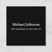 Classical Creative Trendy Black & White Informatiekaartje (Voorkant)