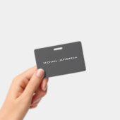 Classical Creative Trendy Dark Grey & White Badge (Handheld)