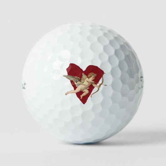 Classical Cupid Romantic Modern Wedding Elegant  Golfballen (Voorkant)