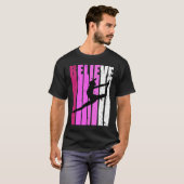 Classical Dance Pink Team Fan Believe Motivational T-shirt (Voorkant volledig)