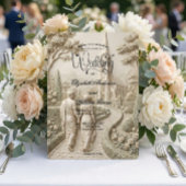 Classical Dark Academia Grecian Art Wedding Kaart