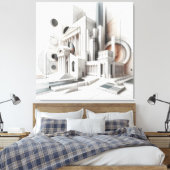 Classical Fusion Architecture Canvas Afdruk (Insitu (Slaapkamer))