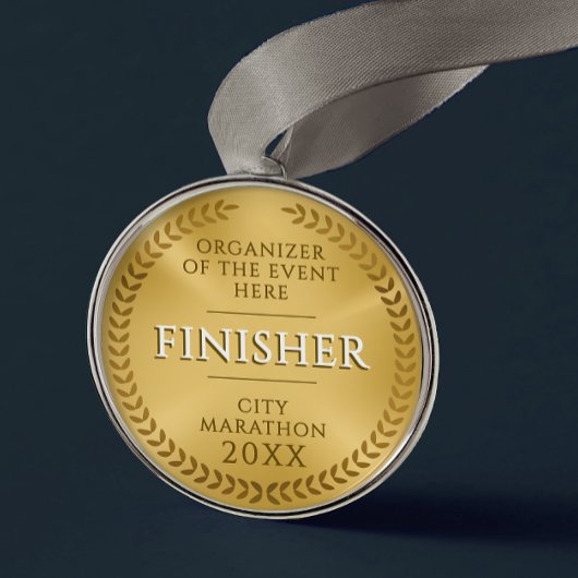 Classical Gold Lawrel Finisher Sport Race Medal Metalen Ornament