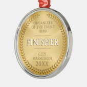 Classical Gold Lawrel Finisher Sport Race Medal Metalen Ornament (Links)