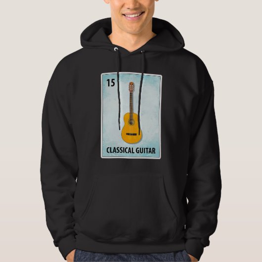 Classical Guitar Mexican Guitarist Cards Hoodie (Voorkant)