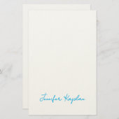 Classical Handwriting Minimalist Professional Briefpapier (Voorkant / Achterkant)