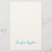 Classical Handwriting Minimalist Professional Briefpapier (Voorkant)