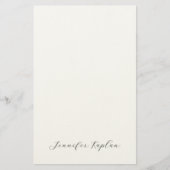 Classical Handwriting Minimalist Professional Briefpapier (Voorkant)