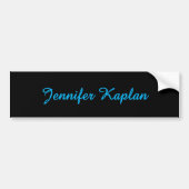 Classical Handwriting Minimalist Professional Bumpersticker (Voorkant)