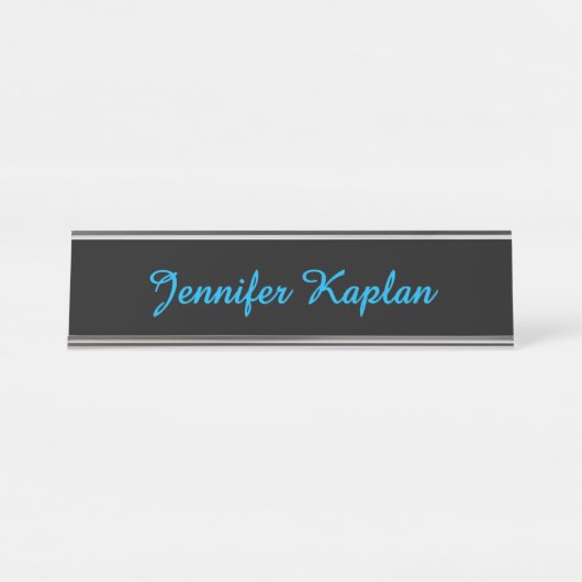 Classical Handwriting Minimalist Professional Bureau Naambordje (Voorkant)