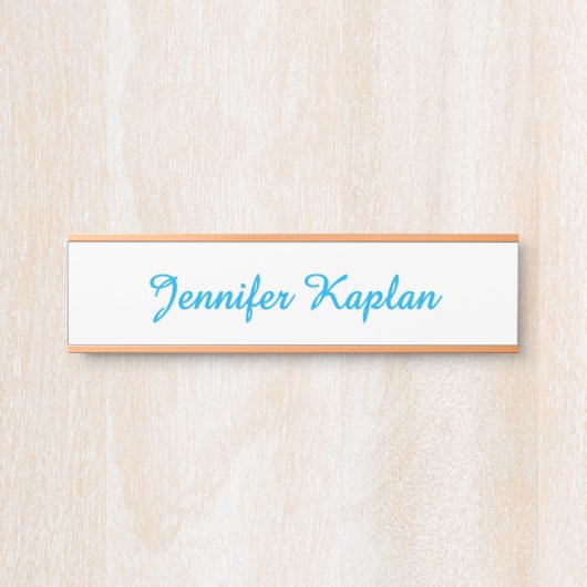 Classical Handwriting Minimalist Professional Deurbordje (Voorkant)