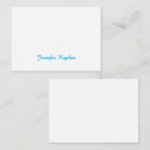 Classical Handwriting Minimalist Professional Informatiekaartje (Voorkant / Achterkant)