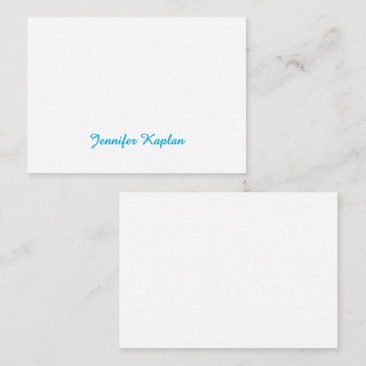 Classical Handwriting Minimalist Professional Informatiekaartje (Voorkant / Achterkant)