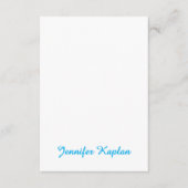 Classical Handwriting Minimalist Professional Informatiekaartje (Voorkant)