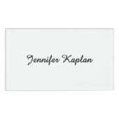 Classical Handwriting Minimalist Professional Naambadge (Voorkant)