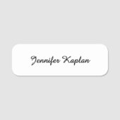 Classical Handwriting Minimalist Professional Naamplaatje (Voorkant)