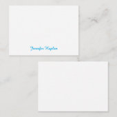 Classical Handwriting Minimalist Professional Notitiekaartje (Voorkant / Achterkant)