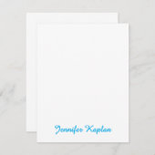 Classical Handwriting Minimalist Professional Notitiekaartje (Voorkant / Achterkant)