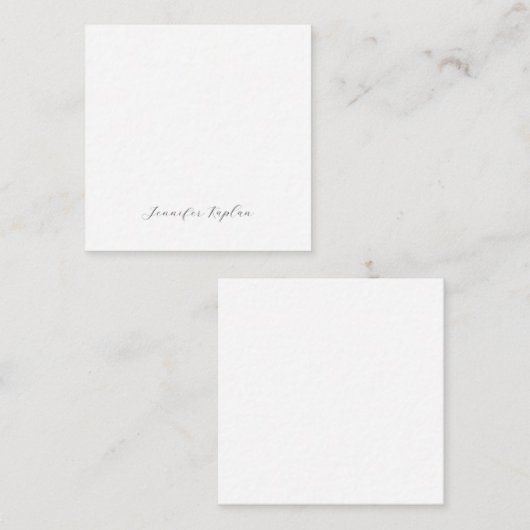 Classical Handwriting Minimalist Professional Notitiekaartje (Voorkant / Achterkant)