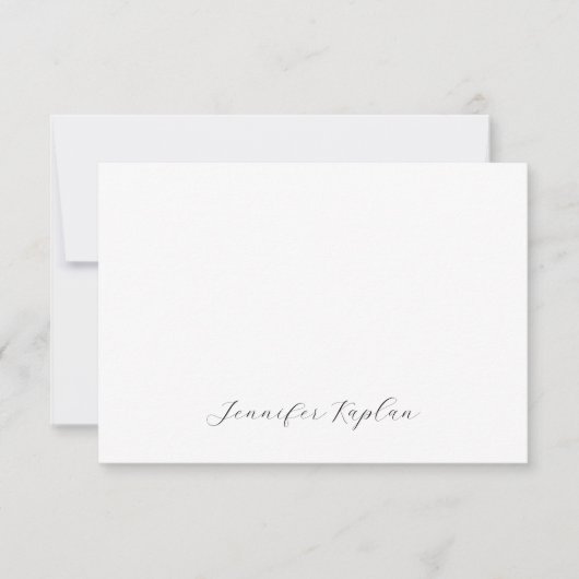Classical Handwriting Minimalist Professional RSVP Kaartje (Voorkant)