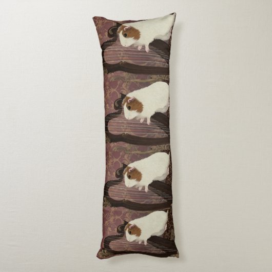 Classical Harpist Guinea Pig Body Pillow Lichaamskussen (Achterkant (Verticaal))