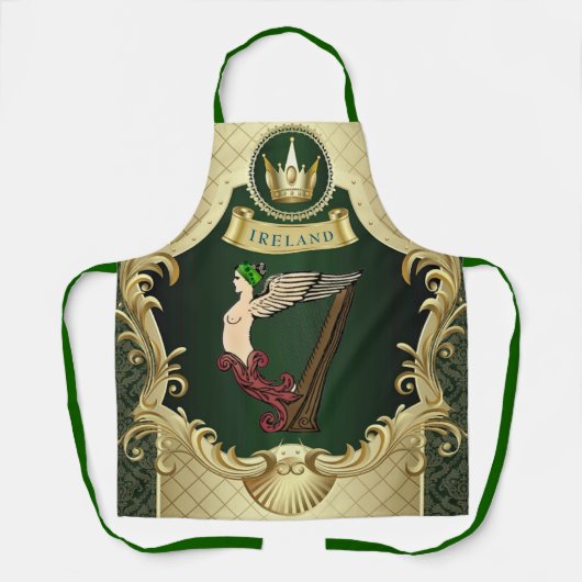 Classical Irish Celtic Harp Service Schort (Voorkant)