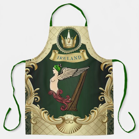 Classical Irish Celtic Harp Service Schort (Voorkant)