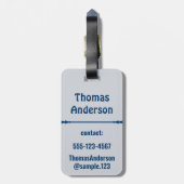 Classical Medical Color Combination Bagagelabel (Achterkant verticaal)