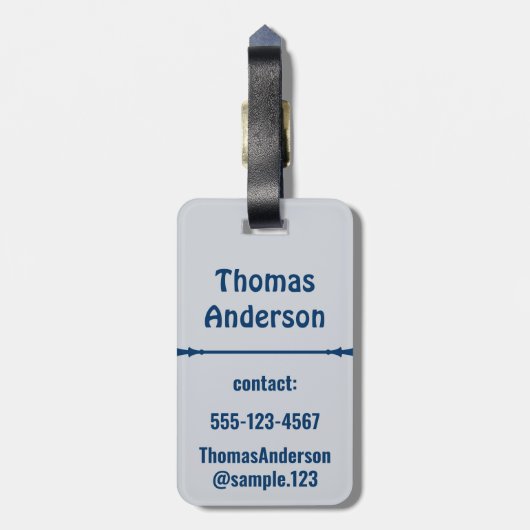 Classical Medical Color Combination Bagagelabel (Achterkant verticaal)