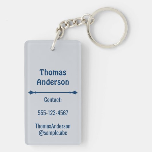 Classical Medical Color Combination Sleutelhanger (achterkant)