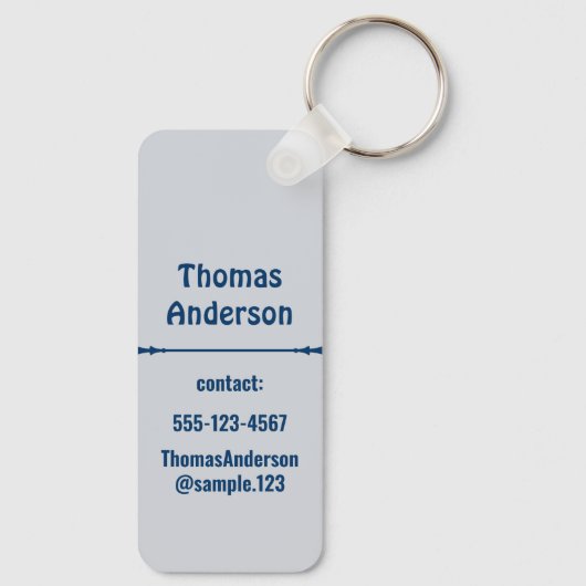 Classical Medical Color Combination Sleutelhanger (Achterkant)