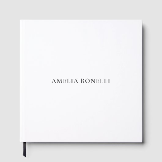 Classical Minimalist Professional Plain Gastenboek (Voorkant)