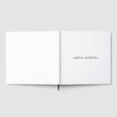 Classical Minimalist Professional Plain Gastenboek (Volledig)