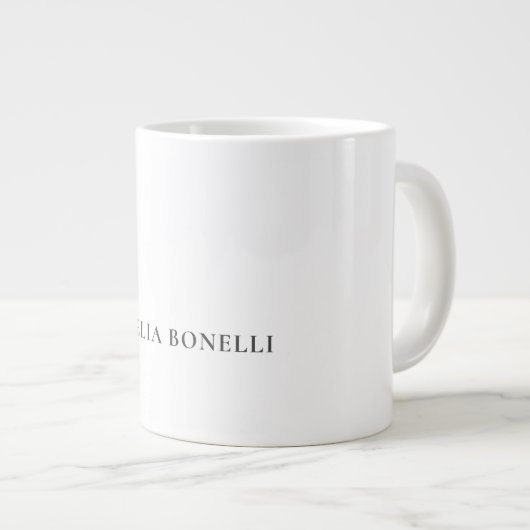 Classical Minimalist Professional Plain Grote Koffiekop (Voorkant rechts)