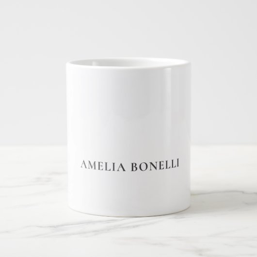 Classical Minimalist Professional Plain Grote Koffiekop (Voorkant)