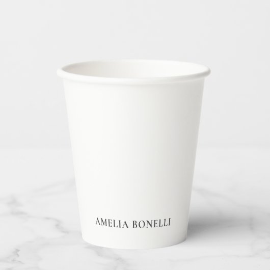 Classical Minimalist Professional Plain Papieren Bekers (Voorkant)