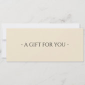 Classical Music Ticket Gift Certificate Kaart (Achterkant)