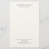 Classical Plain Attractive Stylish Business Briefpapier (Voorkant)