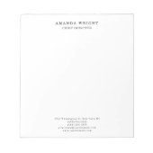 Classical Plain Attractive Stylish Business Notitieblok (Voorkant)