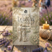 Classical Romantic Old World Chapel Wedding Kaart