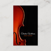 Classical String Music Teacher Professional Visitekaartje (Voorkant)