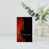 Classical String Music Teacher Professional Visitekaartje (Staand voorkant)