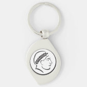 Classical Victory Laurel Profile Keychain  (Voorkant)